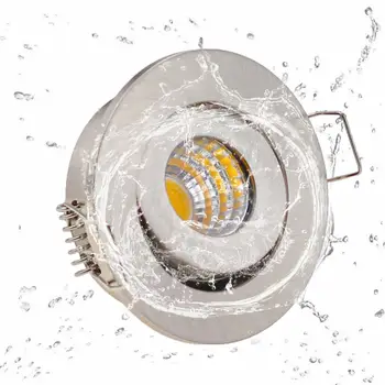 Ūdensdrošs LED Down gaismas Regulēšana Regulējamas 3W AC90-260V/DC, LED IP65 Downlight Āra Led Griestu Lampas MINI LED Spot Krāsu