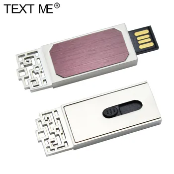 TEKSTA MAN reālā ietilpība, USB 2.0 4GB 8GB 16GB flash disks Pendrive 32GB 64GB atmiņas karti memory stick Flash metāla USB pen drive