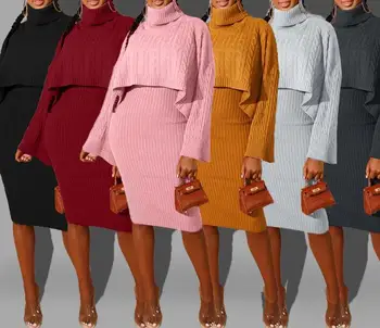 Modes Augstu Uzrullētu Apkakli Lielgabarīta Džemperis Ziemas Drēbes Sievietēm, Neona Zaļa, Rozā, Oranžs Džemperis Dāmas Adīt Topi