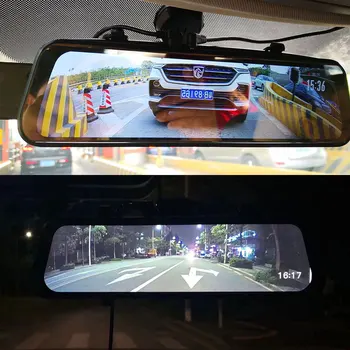 Maiyue star ar 10 collu IPS touch braukšanas ieraksti full HD 1080P auto DVR raidošo plašsaziņas līdzekļu, atpakaļskata spogulis dual objektīvs video reģistrators