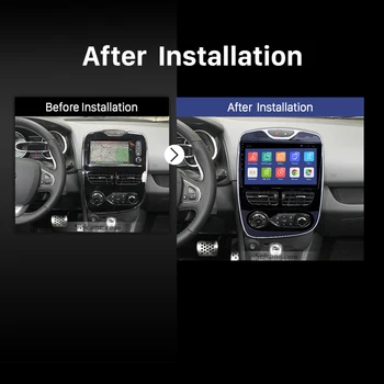 Seicane 10.1 collu Auto GPS Navi Radio Android 9.0 RAM 4GB Vienības Spēlētājs Renault Clio Digitālā/Analogā 2012. -. gadam līdz 2016. atbalsta OBD2
