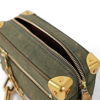 Luksusa dizaineru pleca soma, armijas zaļa audekla crossbody messenger bag laukumā kastē vai somā augstas kvalitātes 2020. gadam, rudens, ziemas, jaunas