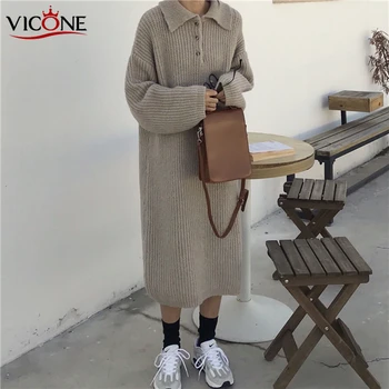 VICONE Streetwear Sieviešu Apģērbu Gadījuma Bodycon Kleita Plus Lieluma Sieviešu Džemperis Sievietēm