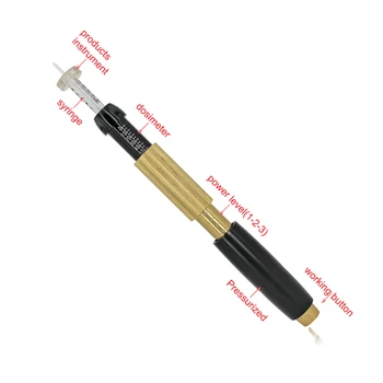 0.3/0.5 mm Trīs Pielāgot Spiediena Hyaluron Pildspalvu Lūpu Injekcijas hialuronskābes Pildspalvu Atomized Ieroci Anti Rieva Lūpu Celšanas Melns