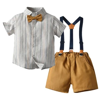 Zēns Bērniem 2020. Gada Vasaras Kungu Apģērbu Uzvalks Modes Dzimšanas Dienas Svinības Zēns, Zīdaiņu Apģērbs Atbilstu 1-5 Gadi Zīdaiņu Zēnu Apģērba Komplekts