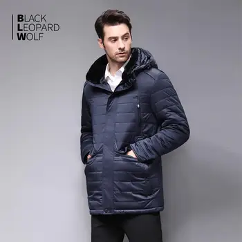 Blackleopardwolf 2019 jaunas ielidošanas vīriešu drēbes, ziemas jaka, augsta kvalitāte parka noņemamu kažokādas dūnu jaka vīriešiem zīmola BL-2731M