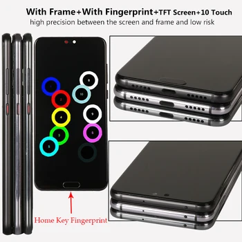Displeja Huawei P20 Pro LCD Displejs, Touch Screen, Ar Karkasa Montāžu Nomaiņa Huawei P20 Pro CLT-L 29 Ekrāna 6.1 collu