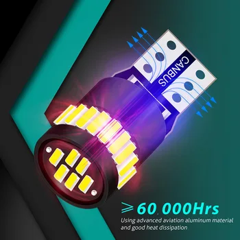 10pcs T10 W5W Canbus LED Spuldzes 168 194 nav kļūda LED Sānu Gabarītlukturi Gaisma Licences numura zīmes apgaismojuma Lukturi Solaris Akcentu Hyundai I30