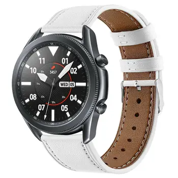 Īstas Ādas Joslu Samsung Galaxy Skatīties 3 45mm Siksnu Samsung Watch3 41mm Smartwatch Aizstāt Watchband Aproce