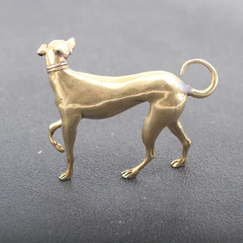 Vara Ķīniešu Zodiaka Dzīvnieku Suns Statuja, Mazi Rotājumi Cietā Misiņa Gudrs Laimīgs, Suņi Miniatūras Statuetes Office Desktop Ornaments