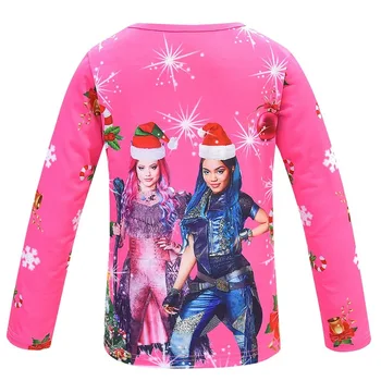 Bērniem meiteņu pidžamas komplekti Pēcteči pidžamas bērnu pijama vitage ragana sleepwear mājas apģērbu Evie Mal pijama uzstādīt Ziemassvētki apģērbi