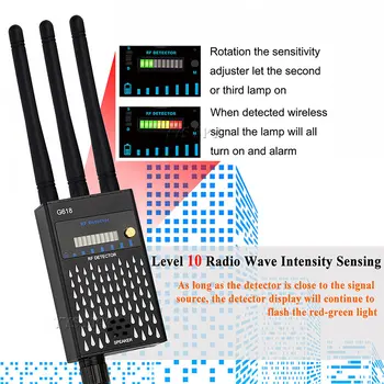 GSM GPS Signāla Bezvadu Detektors Profesionālās RF Mikro Viļņu Sensors Anti-vaļsirdīgs Cam Finder Tracker Apsardzes Signalizācijas Sensora Ierīci
