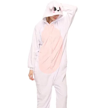 Trusis Kigurumi Onesie Pieaugušām Sievietēm Dzīvnieku Pidžamu Uzvalks Flaneļa Silts Mīksts Sleepwear Onepiece Ziemā Silts Pijama Cosplay