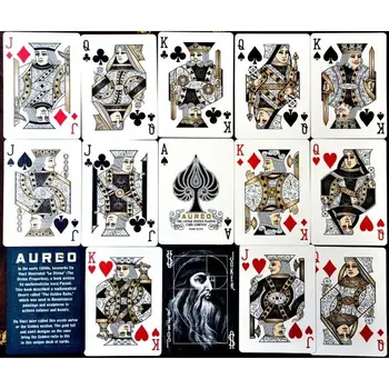 Velosipēdu Aureo Spēļu Kārtis Da Vinci Klāja USPCC Limited Edition Pokera Burvju Kāršu Spēles Burvju Triki Aksesuārus, lai Burvis