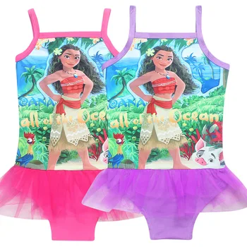 Swimmable Bodysuit Moana Bikini Peldkostīmu Peldēt Valkāt Meitenēm Moana Baby Girl Dress bērniem, Apģērbi Bērniem, Beachwear minnie 3-10Y