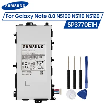 Oriģināls Samsung Akumulatora SP3770E1H Samsung GALAXY Note 8.0 N5100 N5110 N5120 Oriģinālās Rezerves Planšetdatora Akumulatoru 4600mAh