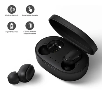 A6S Bluetooth Austiņas VS Redmi Airdots Bezvadu Earbuds 5.0 TWS Austiņas Trokšņu Slāpēšanas Mikrofons iPhone Xiaomi Huawei, Samsung