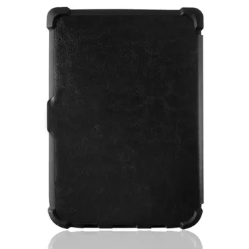 Ultra slim grāmatu, Lietu Vāku, Lai PocketBook Touch Lux 4 (Modelis: PB 627) eReader Mīksto Tpu Gadījumā flip labs fit PB 627