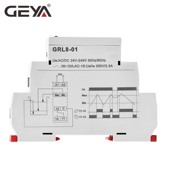 GEYA GRL8 Šķidruma Līmeņa Kontroles Relejs Elektroniskie Šķidrumu Līmeņa Kontrolieris 10.A AC/DC24V-240V