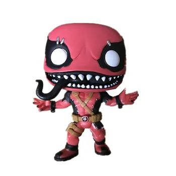 Funko pop oficiālais sacensību Čempioni-Venompool Nāves Kratot Galvu Inde Deadpool Brīnums Rīcības Attēls Modelis Kolekcija Dāvanu