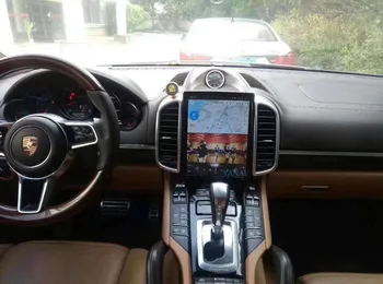 Automašīnas Radio Android Stereo Uztvērēju-Porsche Cayenne 2012-2018 GPS Navigācijas Multimediju MP3 Atskaņotājs Tesla Vertikālā HD Ekrāns