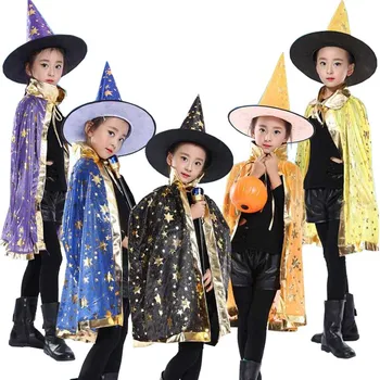 Halovīni Kostīms Apmetņi ar Cepures Bērniem Zēni Meitenes Halovīni Ķirbju Halloween Tērpi Sievietēm Pieaugušo Kostīmu
