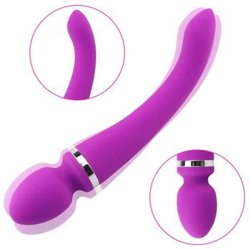 Man nuo Dual Head Dildo Vibrators Seksa Rotaļlietas Sievietēm, AV Zizli Maksts Massager Klitora Stimulāciju G-Spot Vibrators Seksa Produkta