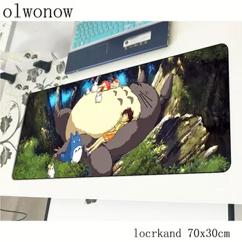 Totoro peles paliktnis datorspēļu želeja 700x300x3mm spēļu pele spilventiņu lielas rokas balsts notebook pc aksesuāri portatīvo datoru padmouse ergonomisks paklājs