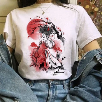 Sieviešu T-krekls ar Multfilmas Geišas Print T-krekls Tūkstoši un Chihiro iespiests T-krekls Studio Ghibli T Japāņu anime grafikas