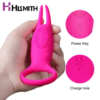 HISMITH 10 Ātruma G Spot Vibrators sievietēm Dual Vibrācija, Ūdensizturīgs Silikona Erotiskās rotaļlietas, Sieviešu Masturbācija Dzimuma Produktu