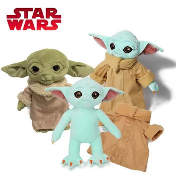30CM Bērnu Yoda Plīša Rotaļlieta NOLIKTAVĀ Spēkā Pamostas, BB8 Plīša Keychain BB-8 Mīkstu Pildījumu Lellēm, Plīša Spilvenu Star Wars Rotaļlietas