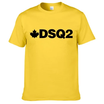 DSQ2 D2 Druka T kreklu apdruka Vīriešu/Sieviešu Vasaras Īsām Piedurknēm Kokvilnas T-krekls Hip Hop Harajuku t-veida Topi Gadījuma Zaudēt Lielgabarīta Tshirt