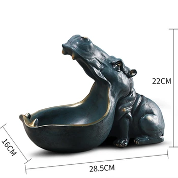 Sveķu Hippo Figūriņas Keychain Uzglabāšanas Apdare, Mājas Piederumi, Veranda Dzīvnieku Statuja Rotājumu Chrimas Jaunā Gada Dāvanas