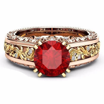 14K Rose Gold 925 Sudraba dimanta Gredzenu peridots Stila Sieviešu lielo gredzenu, Krāsu Atdalīšana Dimanta Dārgakmens rotaslietas Anillos De sieviete
