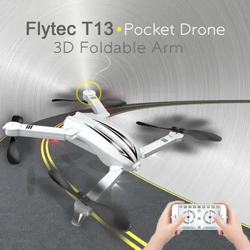 Flytec T13 3D Dizains Locīšanas Rokas Kabatās, BLA wifi FPV Attēls 720p