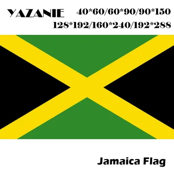 YAZANIE 60*90cm/90*150cm/120*180cm/160*240cm Jamaikas Valsts Karogu Lielu Pasaules Novads Uzņēmuma Custom Banner Custom Printed Karogi