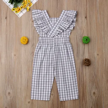 Baby Toddler Meitene Romper Jumpsuit Bell Grunts Bikses, Bērnu Apģērbs, Apģērbu Izmēru 1-ź5 y Zīdaiņu Apģērbu