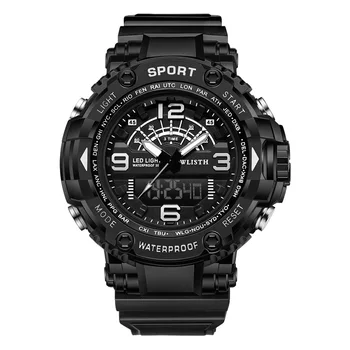 Elektronisko skatīties sporta vīriešu āra ūdensizturīgs ciparu pulkstenis LED elektronisko skatīties militārās modinātājs vīriešu pulkstenis relogio