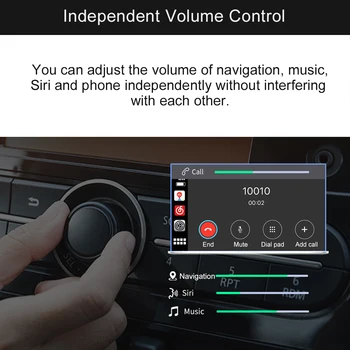 Carlinkit 2.0 Bezvadu CarPlay Adapteris priekš Hyundai kaut ko līdzīgu žodziņam Sonata Kona Genesis Ioniq Akcentu Azera Varenību Mistra Tucson Rouens