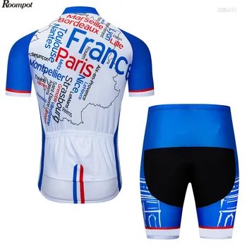 2020 Francija Team Pro Velosipēdu Jersey 9D Pad Velosipēds Šorti Uzstādīt Ropa Ciclismo Vīriešu Vasaras Quick Dry Velosipēdu Jersey Komplekti Maillots