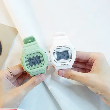 Luksusa Sievietēm Ciparu pulkstenis LED Elektronisko Rokas pulksteni Gaismas Pulkstenis Ūdensizturīgs Skatīties Sporta Pulksteņi Montre Femme Reloj Mujer