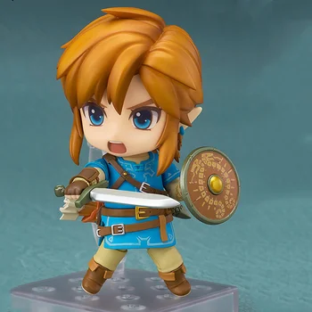 Anime Figūras, Zelda Saite #733 Cute Rotaļlietas Elpa Savvaļas PVC Statuja Rīcības Figma Modelis Zelda Kolekcija Brinquedo 10cm