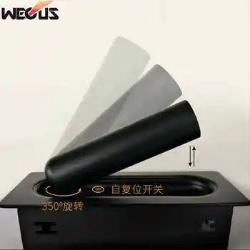 (WECUS) Iestrādāta Rotācijas Retro Jaunais Ķīnas Guļamistaba LED Sienas Apgaismojuma Hotel Kluba Projekta Gultas Lasīšanas Gaismas