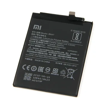Sākotnējā Xiaomi BN47 Redmi 6 Pro Tālruņa akumulatora Xiaomi Redmi 6 Pro / Mi A2 Lite 3900mAh
