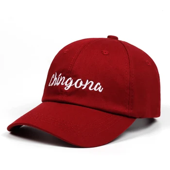 Kokvilnas Chingona Tētis Unisex Cepure Izšūšana Zīmolu Beisbola cepure Snapback Cepures Hip Hop Kaulu Vīriešiem, Sievietēm Black Vīna Sarkanas Cepures