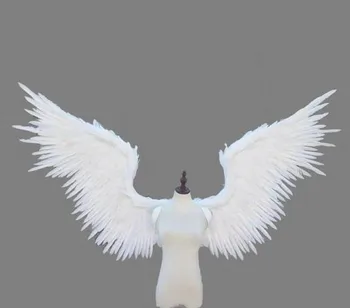 Elegants balts melns zelts lielu spalvu spārni T-posms modelis skatēs liecina, spārni aksesuārus puse rezultāti liecina cosplay aksesuārus