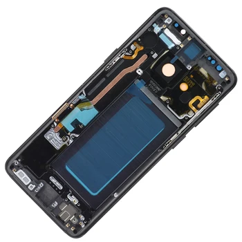 Sākotnējā S9 Plus Displejs Samsung Galaxy S9 Plus LCD Ar Rāmi SM-G960F G960A G965F/DS G965U LCD skārienekrānu, Digitizer