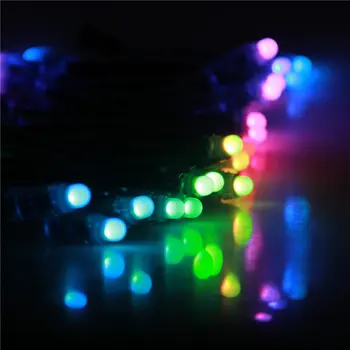 A 12mm WS2811 pikseļu led modulis lampas spuldzes IP68 DC5V pilnu krāsu RGBstring ziemassvētku gaismas Adresējama kā ucs1903 WS2801