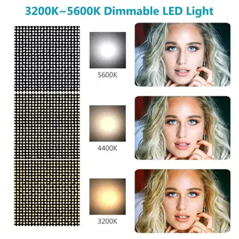 Neewer 1320 LED Video Gaisma ar APP Inteliģentas Kontroles Sistēmas, Regulējamas, Bi-Color Fotogrāfija Apgaismojuma Komplekts 3200K-5600K