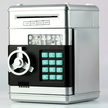 Elektronisko Cūciņa Bankas seifu, Naudas Kastes Bērniem Digitālās Monētas, Naudas Taupīšanas seifu ATM Mašīnas Mazulis Ziemassvētku Dāvanu